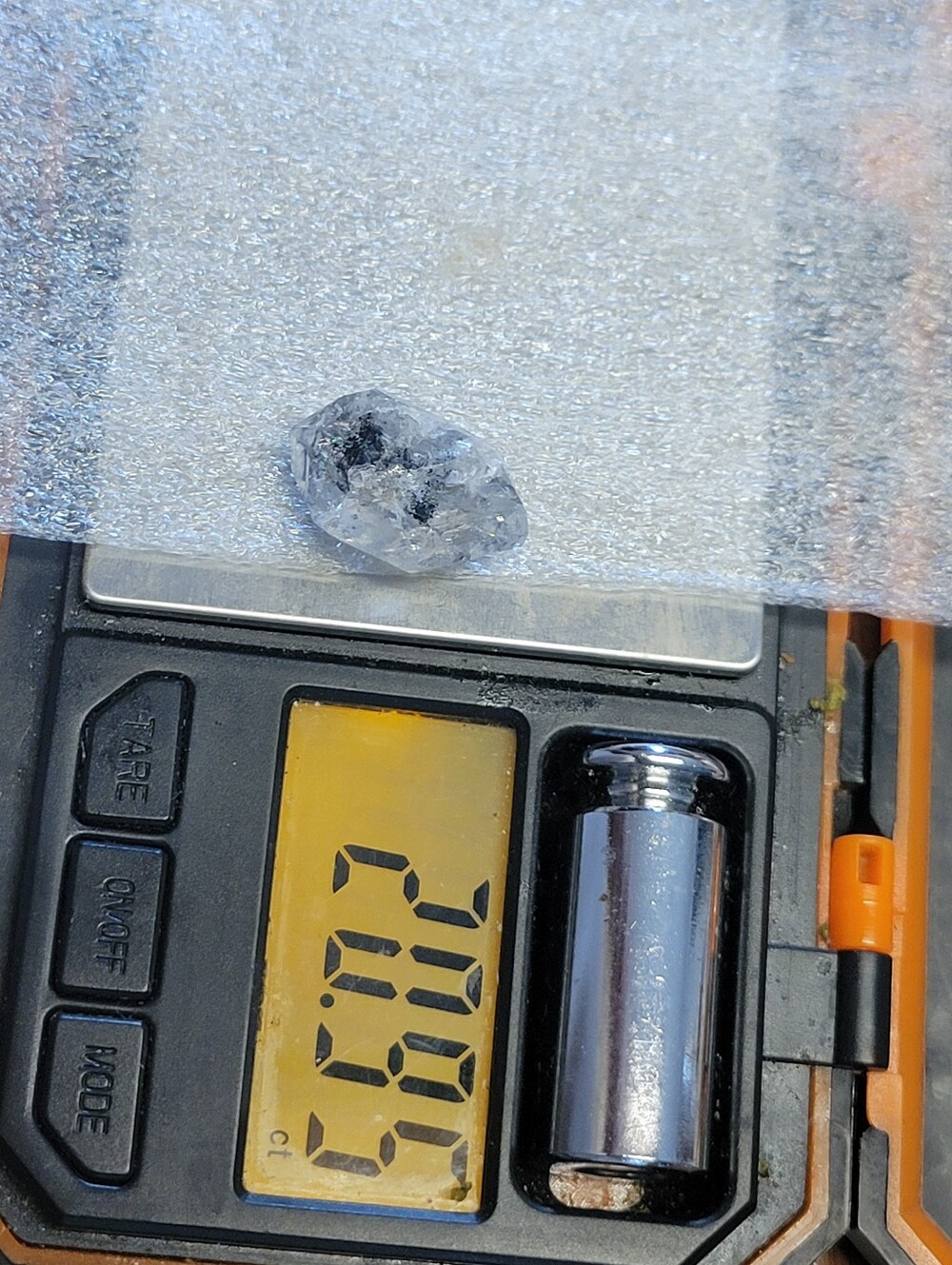 🌈 20.95ctw Herkimer Diamond Crystal Double Terminated Rainbow Inclusions - Picture 6 of 6